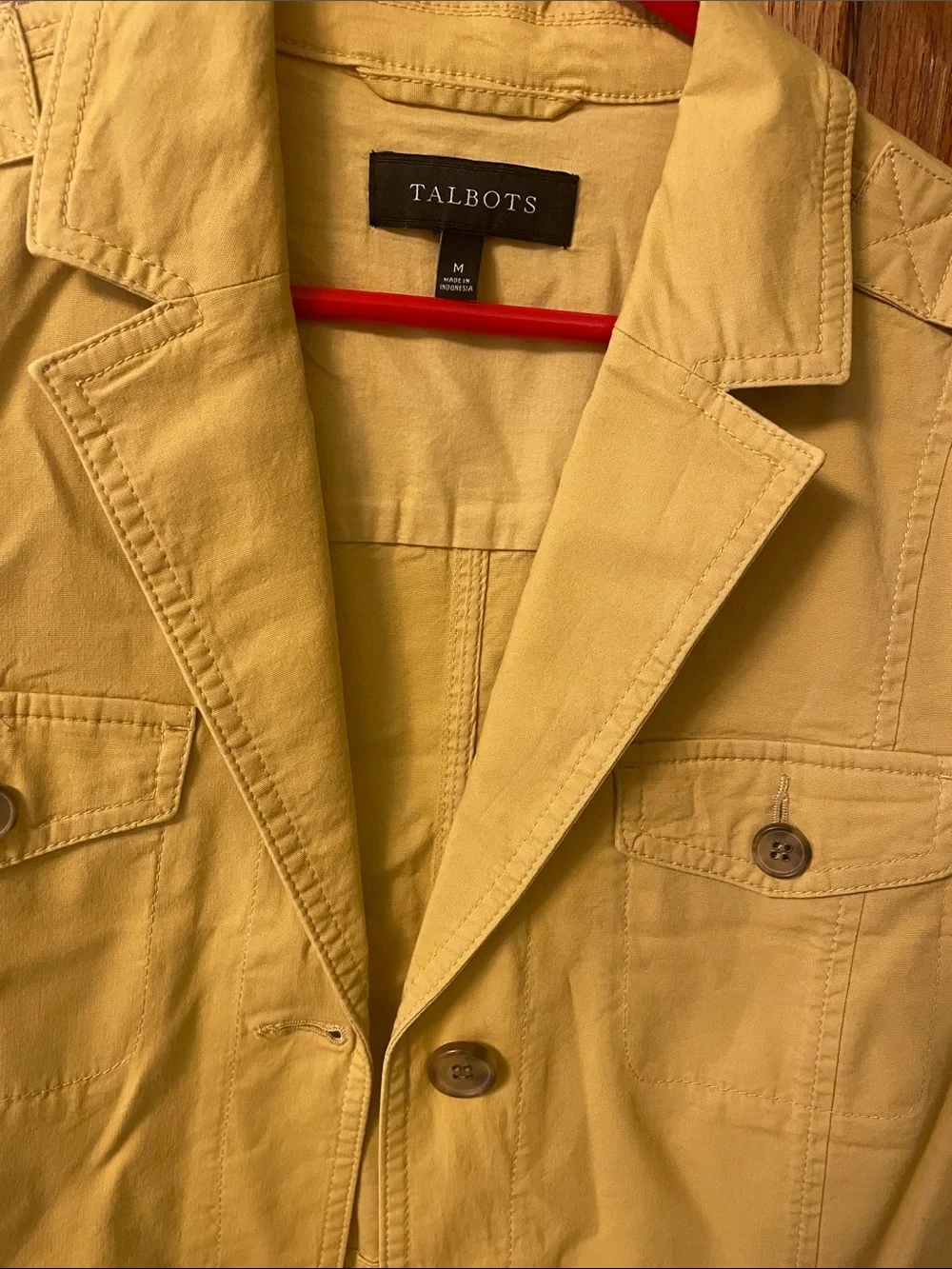Talbots Women’s Cotton Utility Jacket - Yellow (M)